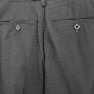 Sons of Intrigue Chambers Dress Pants Straight Fit Pinstripe Black 33x30